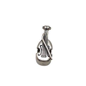 Sterling Silver 925 Cello Charm Pendant European Bracelet Necklace